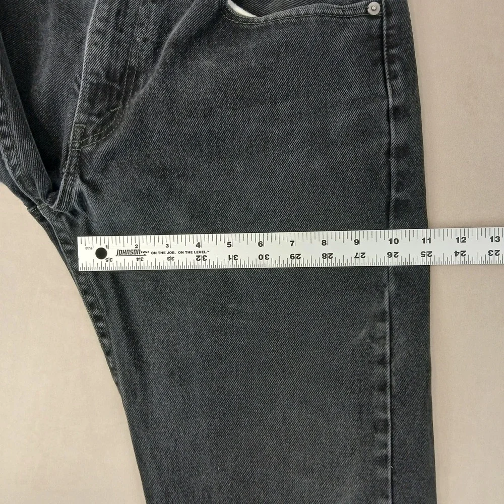 Vintage Levis 505 32x28 Mens Jeans Faded Black‎ FLAWS City Straight Grunge